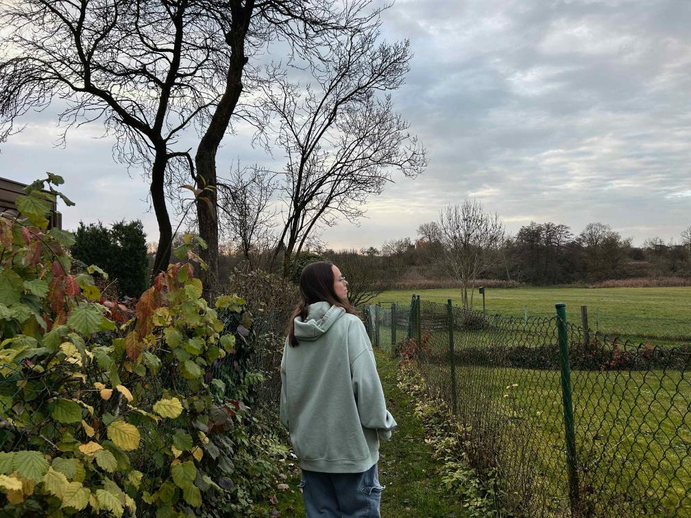 María disfrutando de la naturaleza